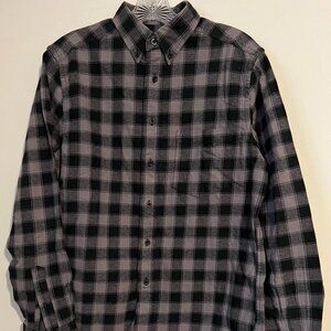 Merona Black and Gray long Sleeve Flannel - size S